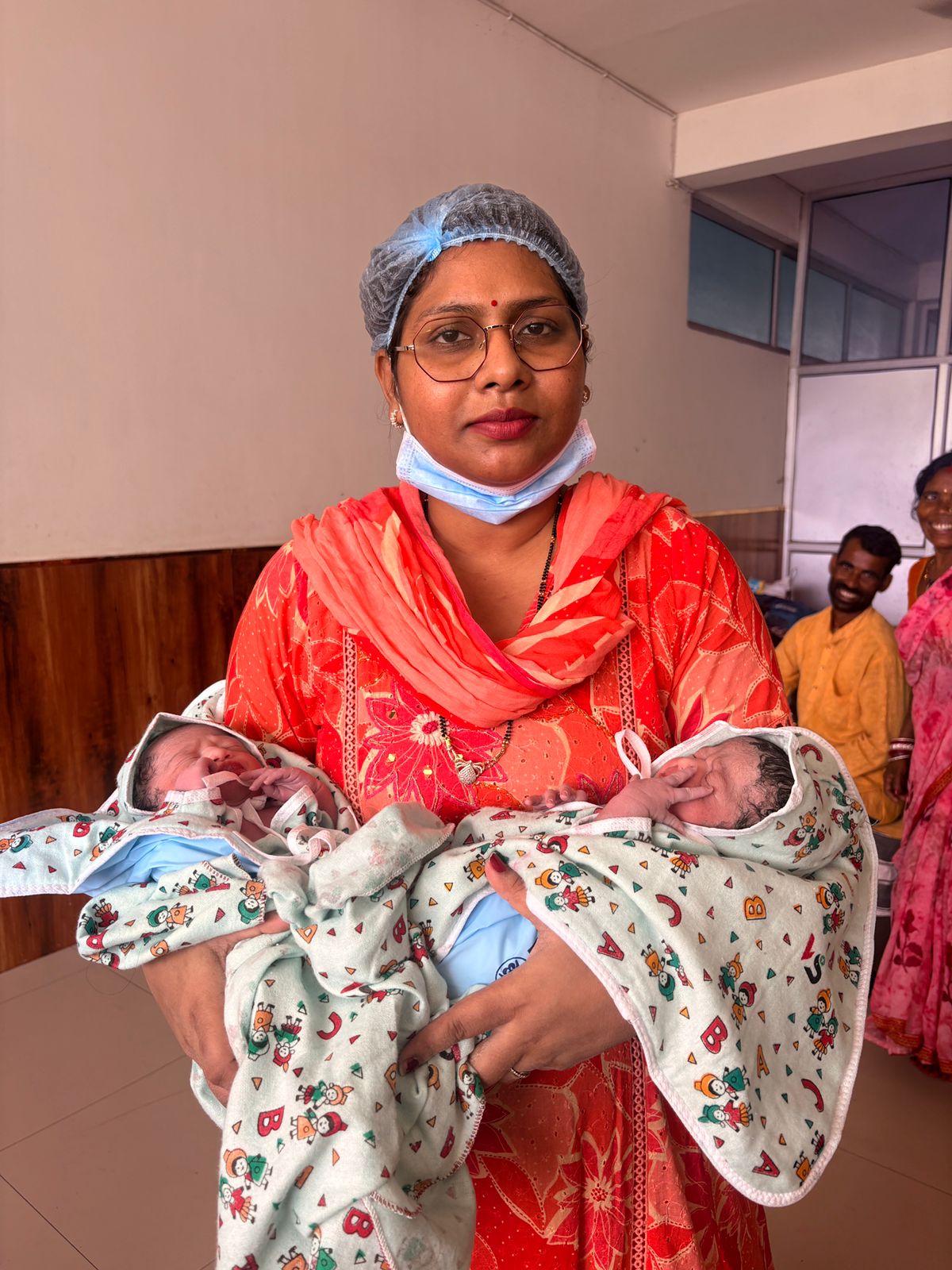 Doctor with babies
